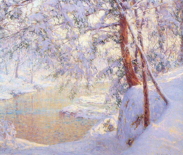 Palmer, Walter Launt Winter Light and Shadows Germany oil painting art
